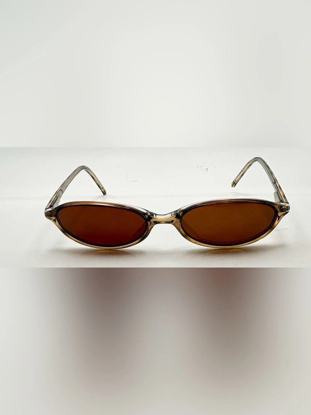 Guess GU1148 Brown Translucent Oval Sunglasses Frames Only